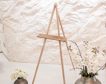 Wooden Easel Stand for Wedding Decor, Craft Heavy Weight Wood Easel, Floor Easel, WeddingByEli