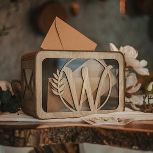Caja de recuerdos única para tarjetas de boda con ranura, caja de madera para sobres, decoración para despedidas de soltera, regalos de boda personalizados, caja de recuerdos