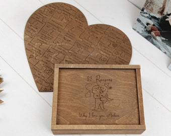 Gifts for Men or Women, Long Distance Relationship Gift for Husband, Family Gift for Mom, Reasons Why I or We Love You, Gifts for Him