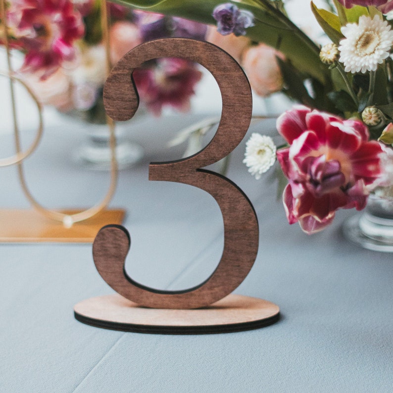 Wedding Table Numbers from WeddingByEli - Rustic Wedding Decor - Wedding Table Decor