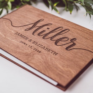 Wedding Gift, Rustic Wedding Guest Book from WeddingByEli, Personalized Boho Bridal Shower Decor, Photo Guestbook, Fall Winter Spring Summer