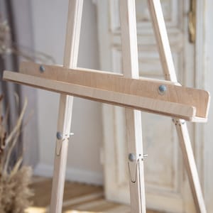 Boho Floor Easel for Welcome Signs – Handmade Wooden Stand for Weddings, Events & Home Decor – Rustic Sign Holder for Entryway or Ceremony