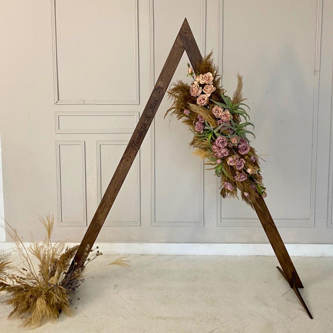 Trangular Arc Triangular Wedding Arch Customizable Wedding Decoration Triangle Arch ...