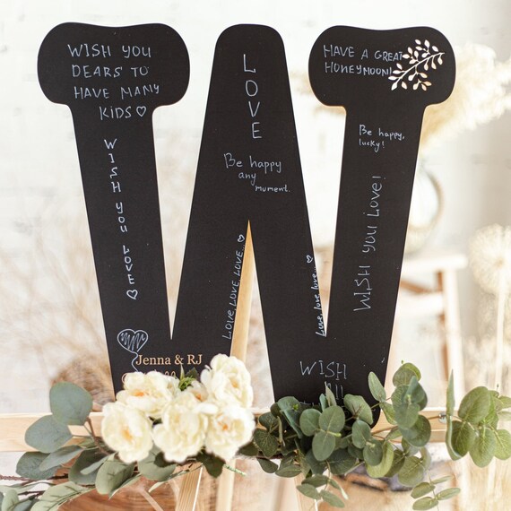 Personalized Wedding Guest Book From Weddingbyeli Wood Guest Etsy