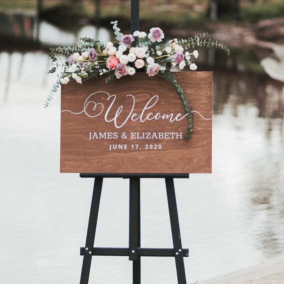 Wedding Welcome Sign, Welcome Sign, Wedding Wood Welcome Sign, Wedding Sign,  Acrylic Wedding Sign, Wood Wedding Sign, Wood, Rustic Modern c -   Australia