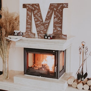 Crafted from high-quality wood, each letter serves as a blank canvas awaiting the heartfelt well-wishes and sentiments of your cherished guests.