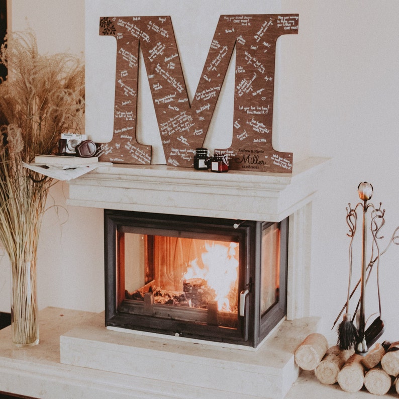 Crafted from high-quality wood, each letter serves as a blank canvas awaiting the heartfelt well-wishes and sentiments of your cherished guests.