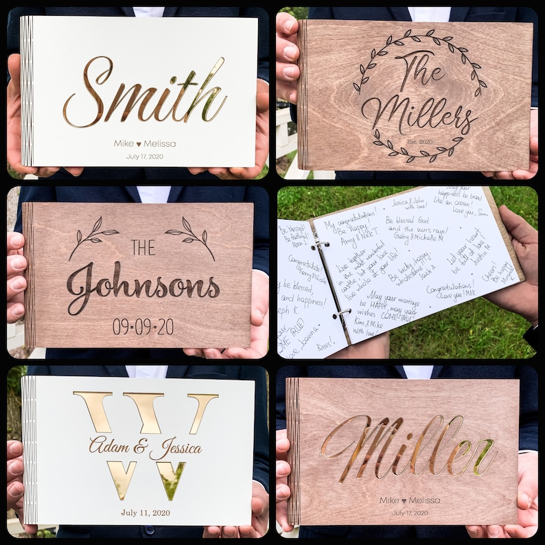 Personalized Wedding Guest Book Etsy