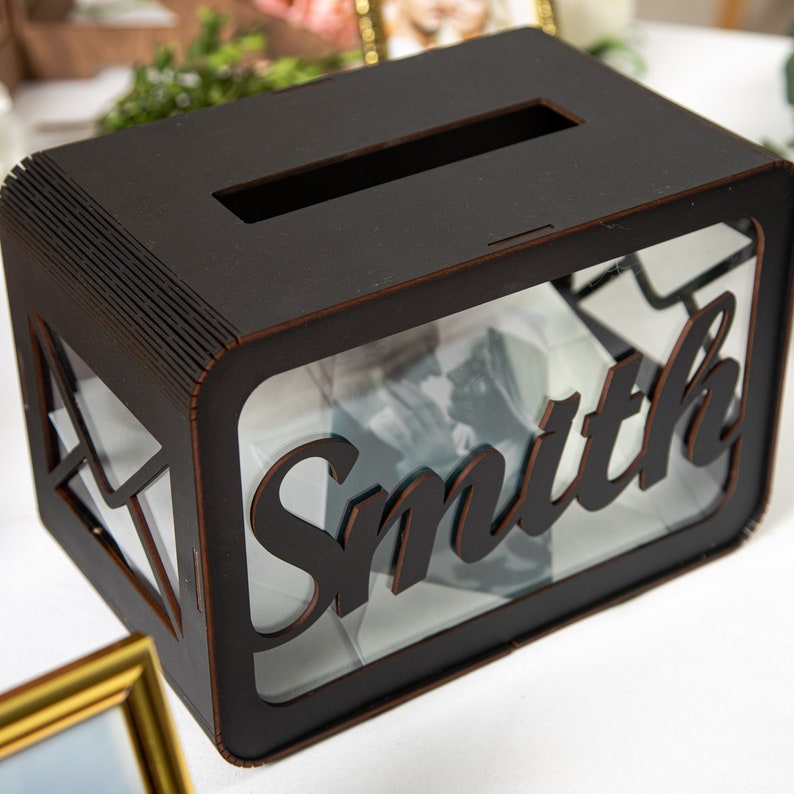 Wooden Envelope Box Wedding Card Box Custom Wedding Gifts Etsy