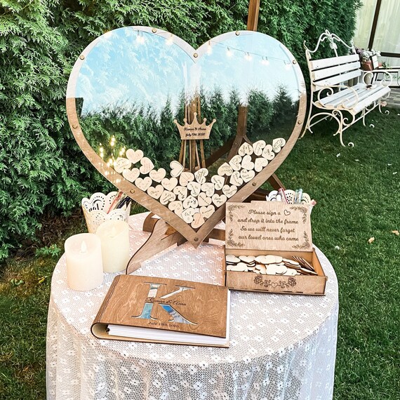 Wedding Guest Book Set From Weddingbyeli Wedding Decor Etsy