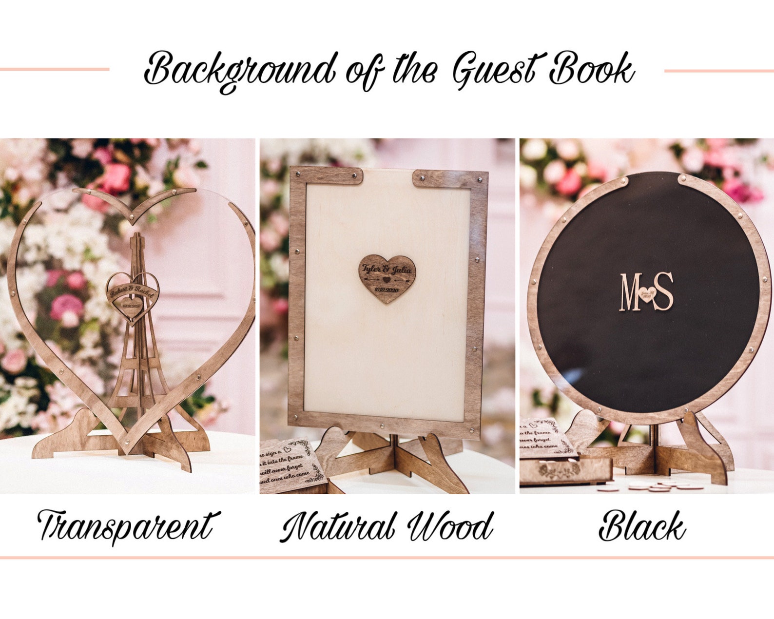 Wedding Guest Book Set from WeddingByEli Wedding Decor Etsy