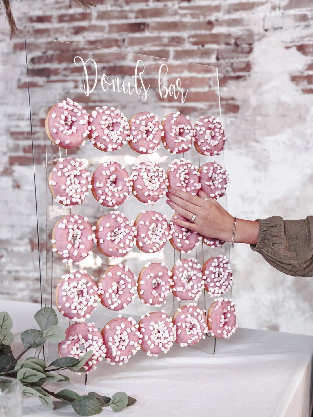Personalized Donut Wall Stand, Donut Stand, Donut Board, Wedding Decor