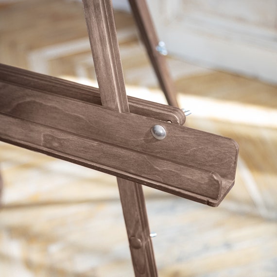 Wood Easel Stand Wood Floor Easel With Adjustable Shelf Wedding