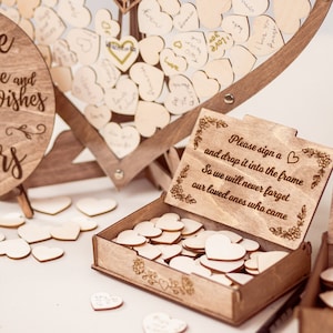 Wooden Box for Guests Wishes for our Wedding Ceremony Decor, Guest Book Alternative, Wood Decorations, Drop Box Heart, Bridal Shower Gift, Guest Book Sign, Decor By WeddingByEli