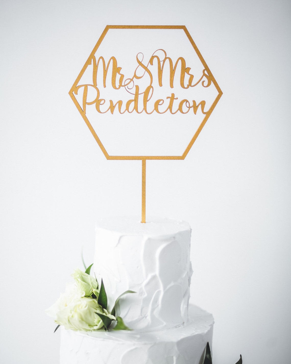 Name Wedding Cake Topper Bride And Groom Custom Cake Topper Etsy