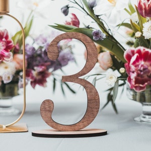 Wedding Table Numbers from WeddingByEli - Rustic Wedding Decor - Wedding Table Decor