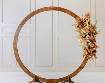 Boho Wedding Arbor Circle from Eli, Rustic Wedding Arch, Wedding Decor, Ceremony Arch, Beach Wedding, Wedding Backdrop, Outdoor Decoration