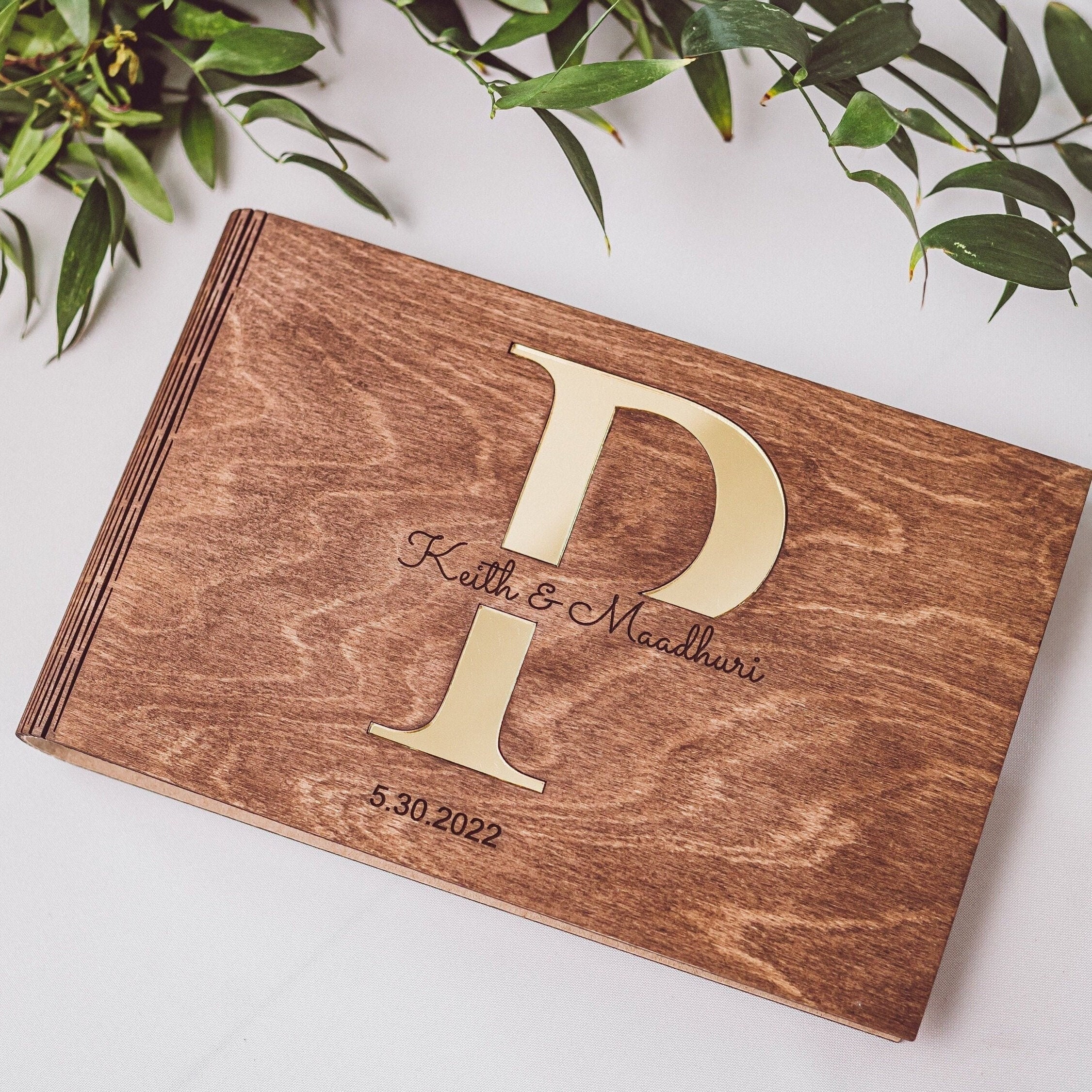 Wedding Gift Rustic Wedding Guest Book From Weddingbyeli - Etsy