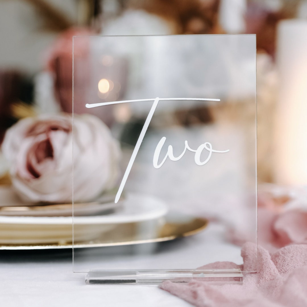 Wedding Table Numbers Holders White Handmade Table Decor Etsy