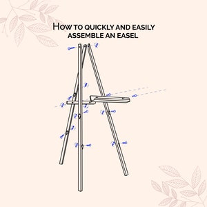 Instructions for the easel from WeddingByEli