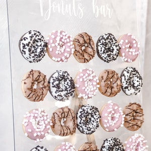 Personalized Donut Wall Stand, Donuts Bar, Donut Board, Wedding Decor Party, Donut Display, Treat Yourself, Fall, Winter, Spring, Summer
