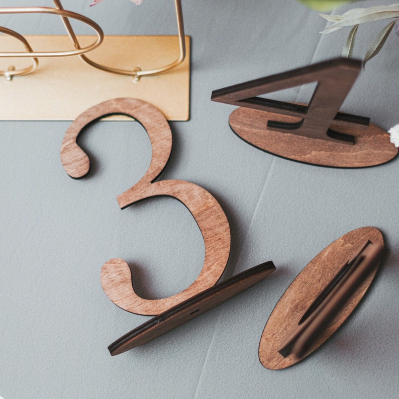 Wedding Table Numbers from WeddingByEli - Rustic Wedding Decor - Wedding Table Decor