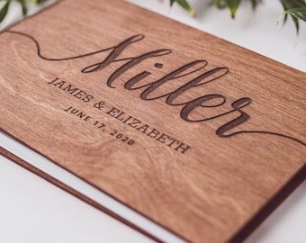 Personalized Wedding Guest Book, Rustic Wedding Guest Book from WeddingByEli, Personalized Wedding Decor, Wedding Gift, Guestbook