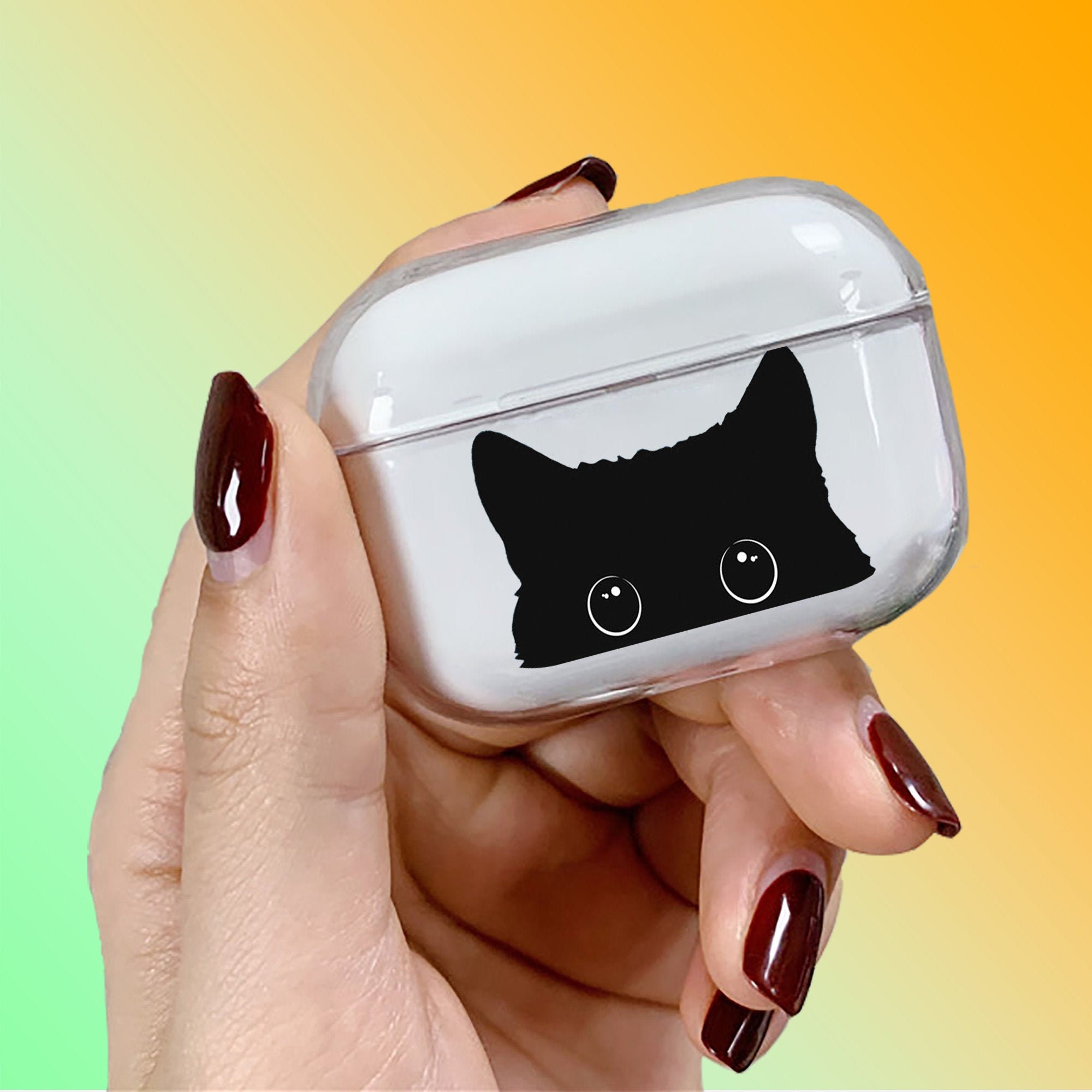 Cat AirPod Pro Case Cute Kitten AirPods Case Clear AirPod Pro | Etsy