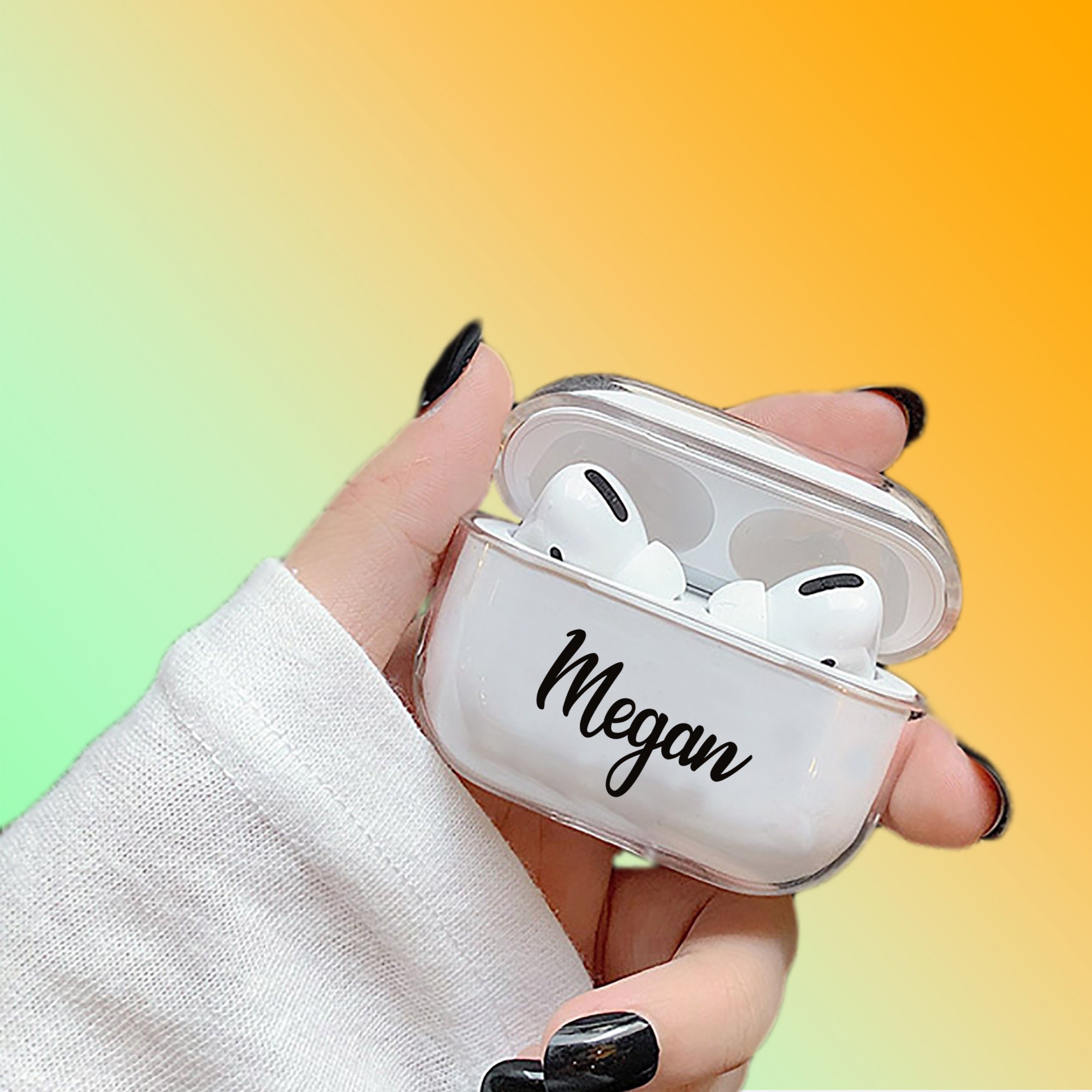 Personalisierte AirPods Pro Hülle Clear AirPod Pro Case Custom Etsy