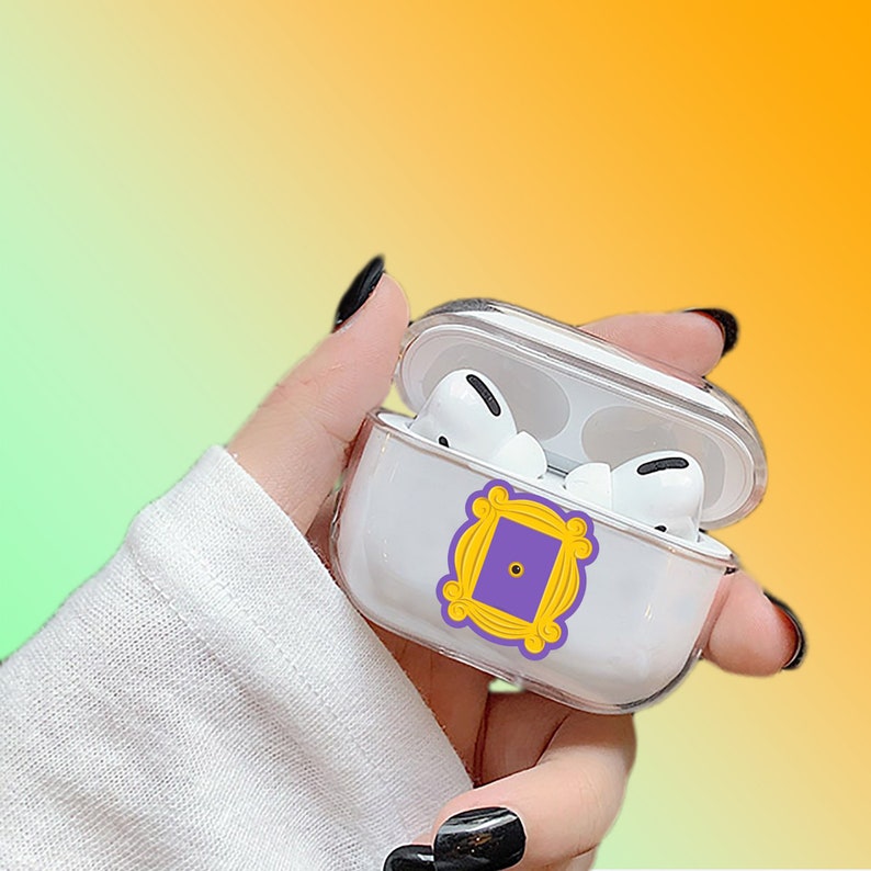 AirPod Pro Case Silicone Airpod Case Cute Friends TV Show AirPods Pro Case TV Series Clear Transparent Airpod Pro Case Friends AirPods Case