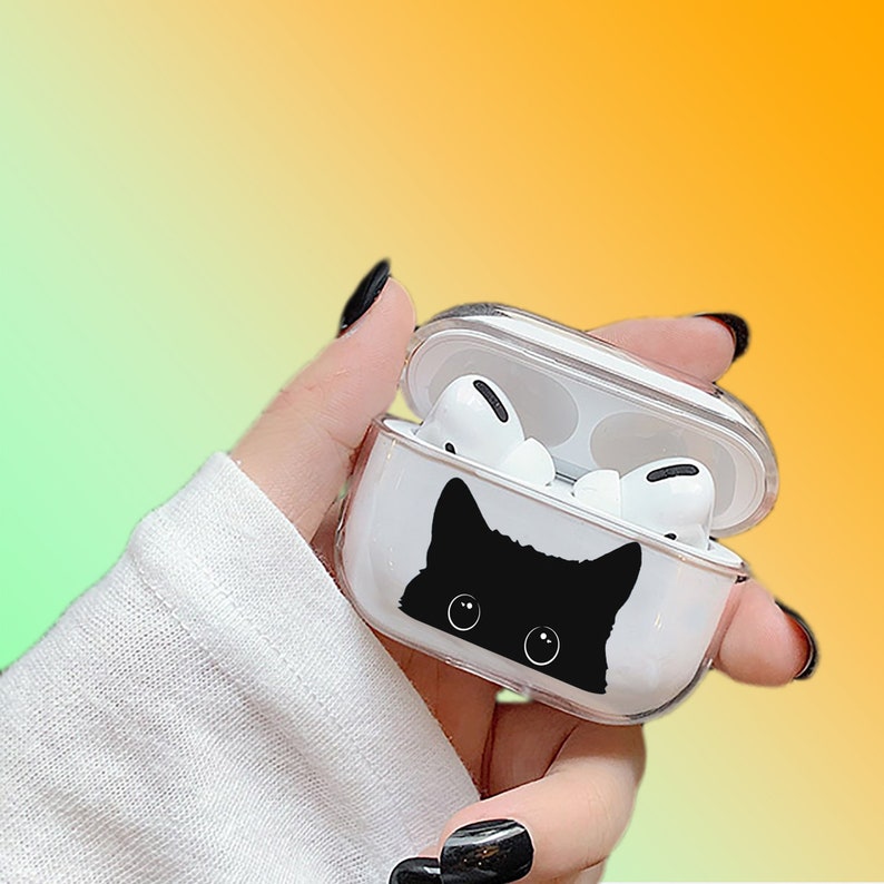 Cat AirPod Pro Case Cute Kitten AirPods Case Clear AirPod Pro Etsy