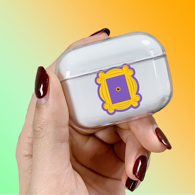 AirPod Pro Case Silicone Airpod Case Cute Friends TV Show AirPods Pro Case TV Series Clear Transparent Airpod Pro Case Friends AirPods Case