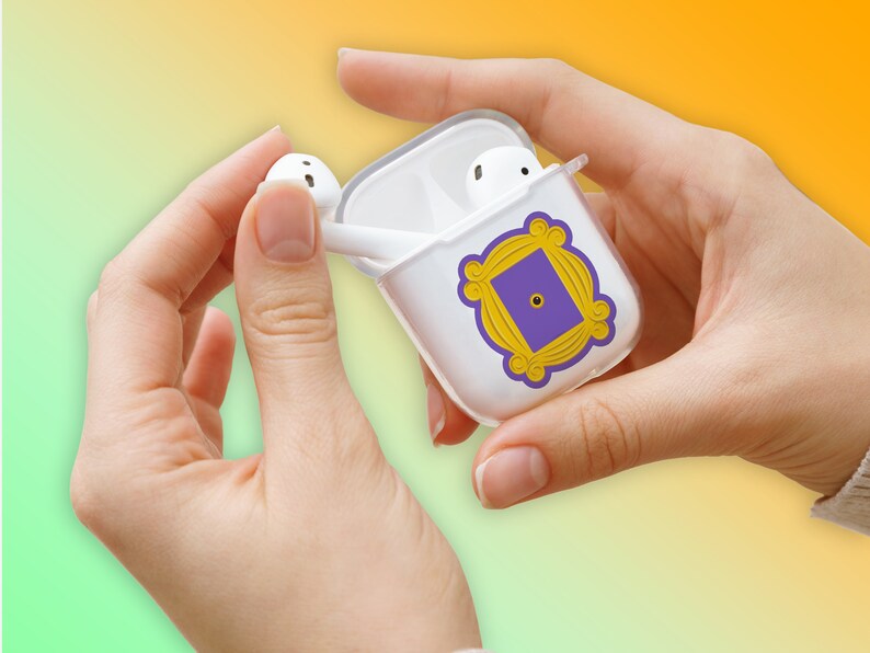 AirPod Pro Case Silicone Airpod Case Cute Friends TV Show AirPods Pro Case TV Series Clear Transparent Airpod Pro Case Friends AirPods Case