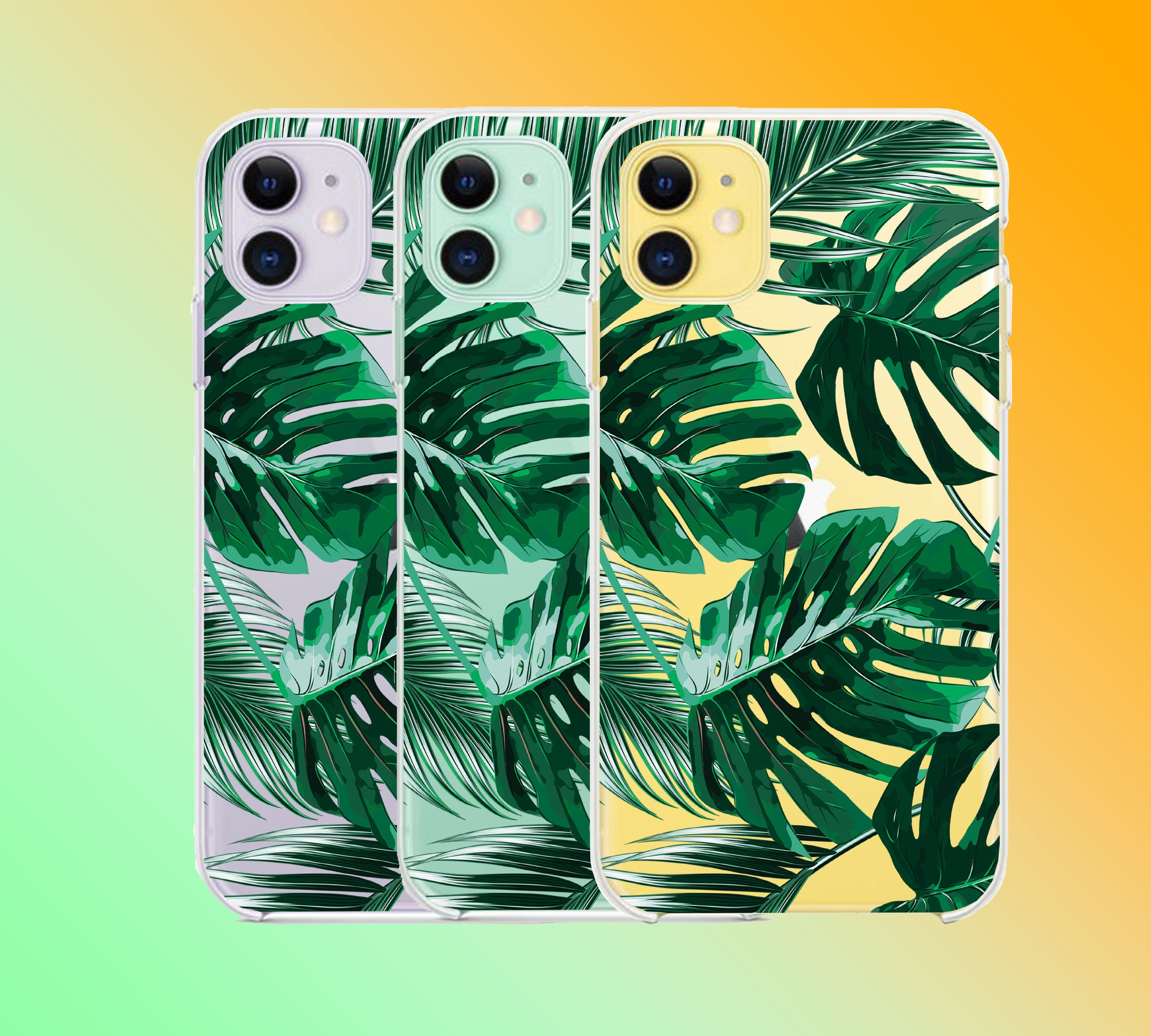 Tropic iPhone 12 Mini Case Leaves iPhone 11 Pro Case Palms iPhone XS Max Case Silicone iPhone 8 Plus Case iPhone XR Case TPU iPhone X Case