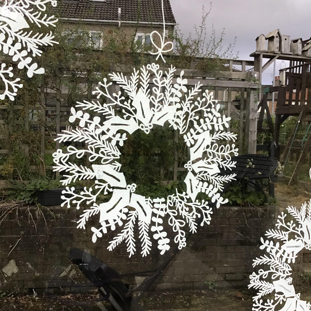 Chalk Window Design Template noelle Etsy UK