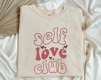 Self Love Club - Diseño de camiseta de San Valentín - descarga digital instantánea - PNG