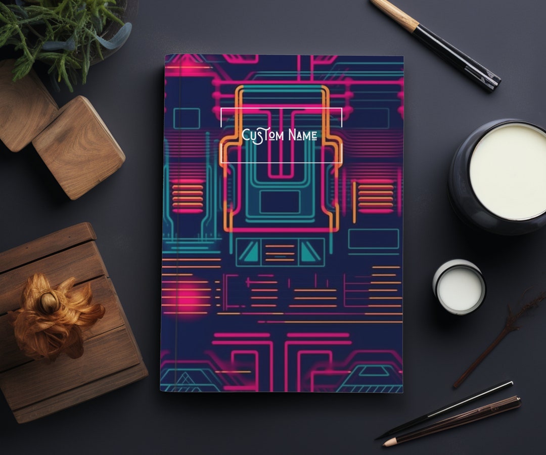 Customizable Journal Retro Design Journal Personalized Journal ...