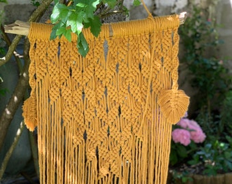 Tenture murale macrame