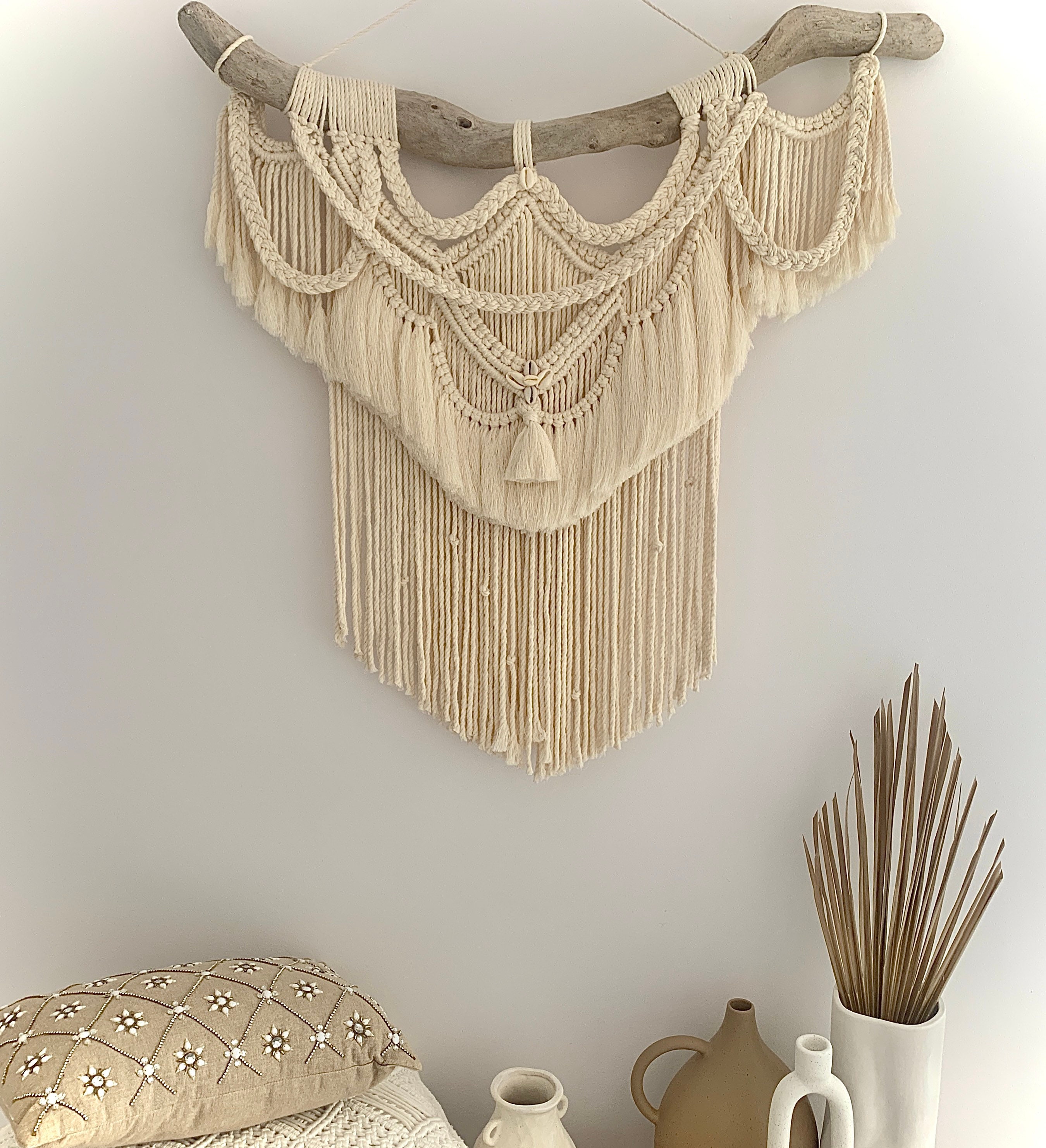 Macramé Sur Bois Flotté