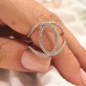 Huge Infinity Statement Diamond Ring