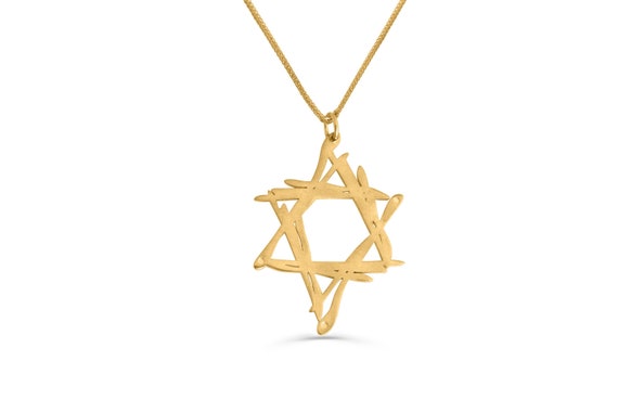 Diamond Star Necklace, 10k 14k 18k Solid Gold Star Charm