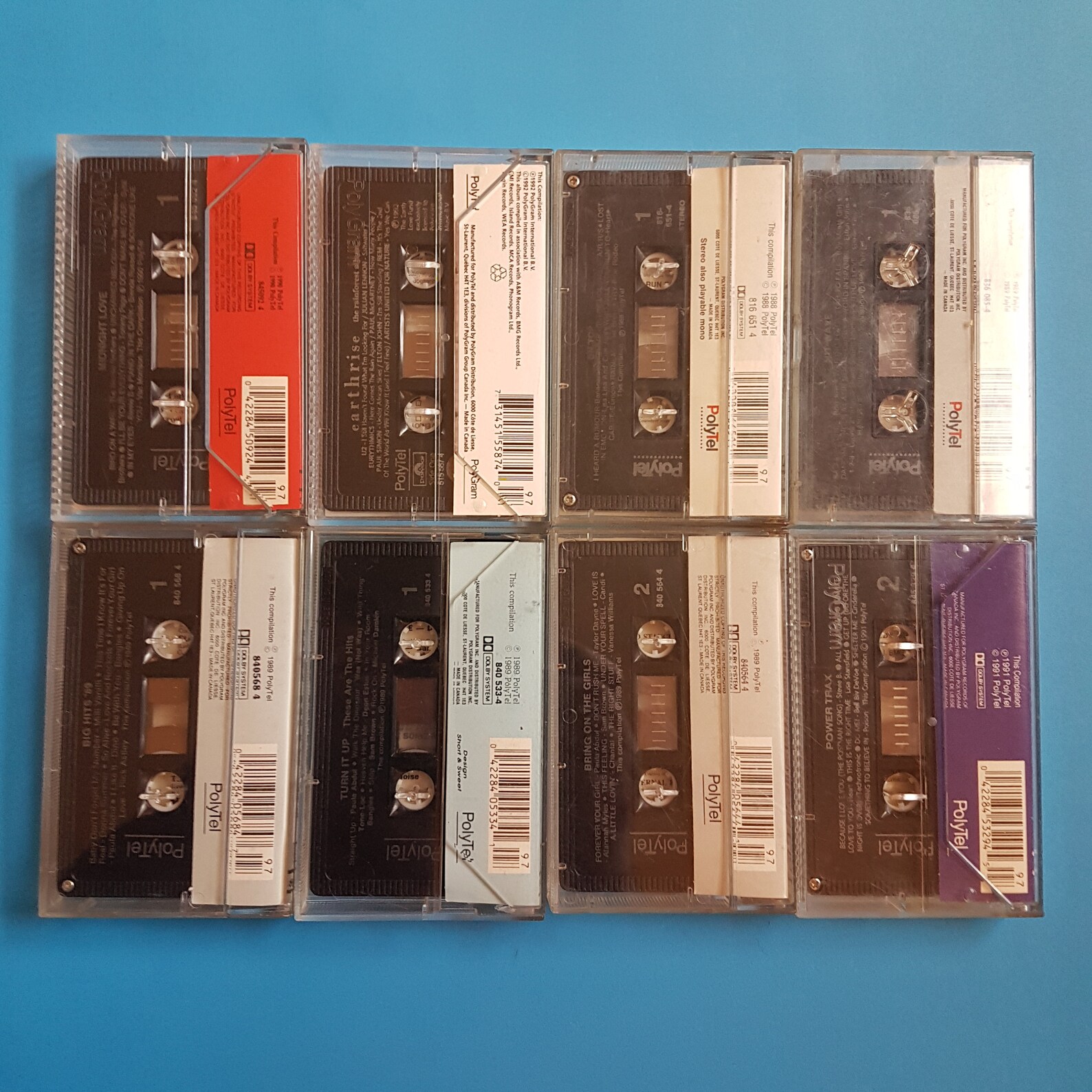 Vintage Cassette Tapes PolyTel Various Artists Etsy