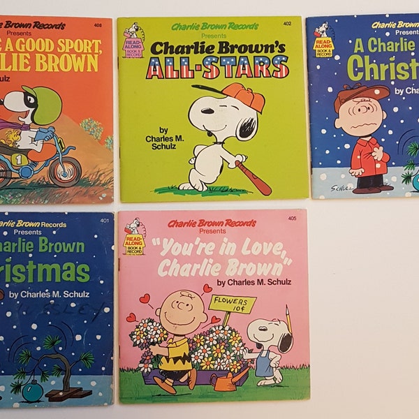 Charlie Brown Books Etsy