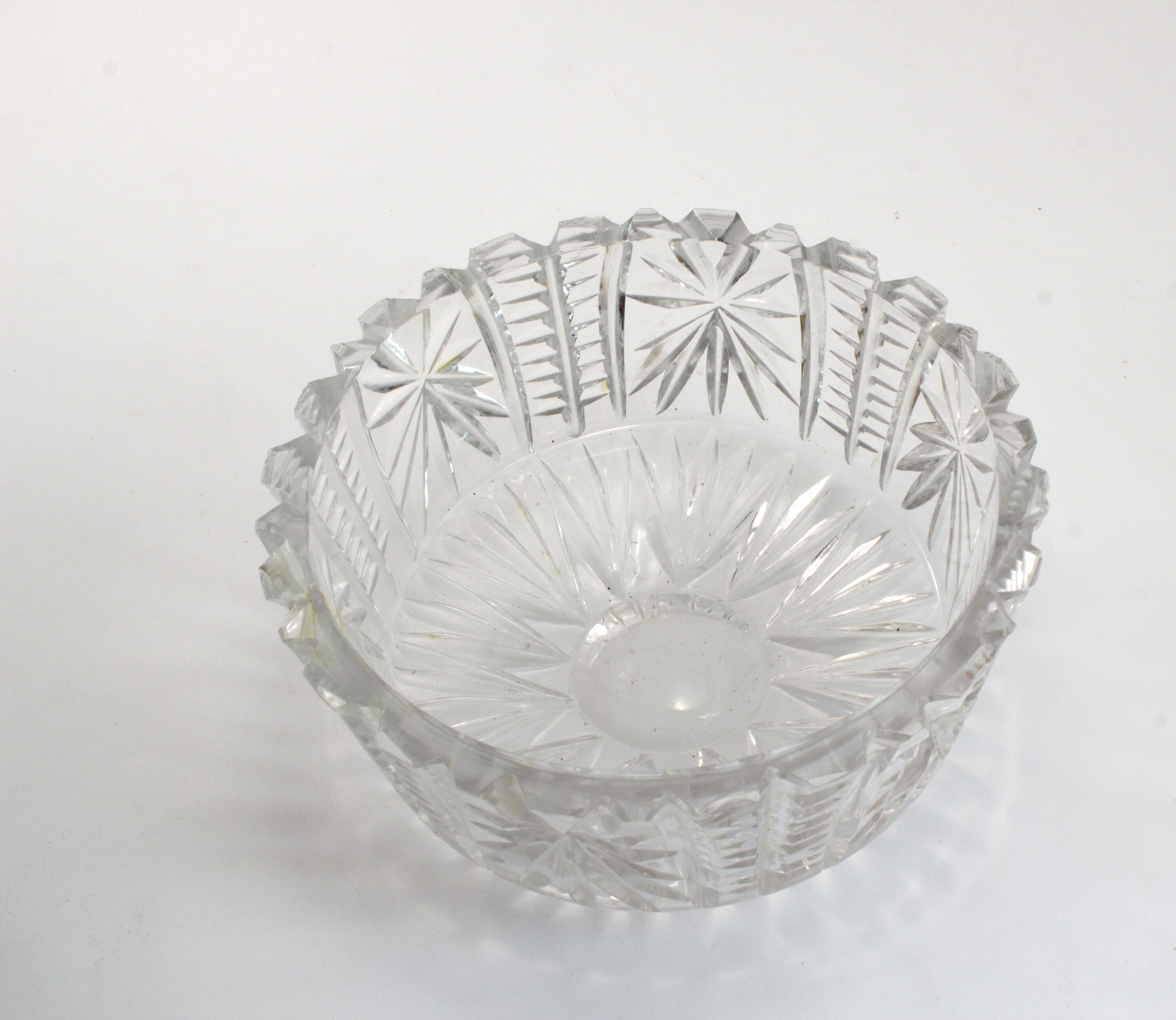 Thick Cut Glass Candy Holder. crystal. Made in the Soviet Etsy