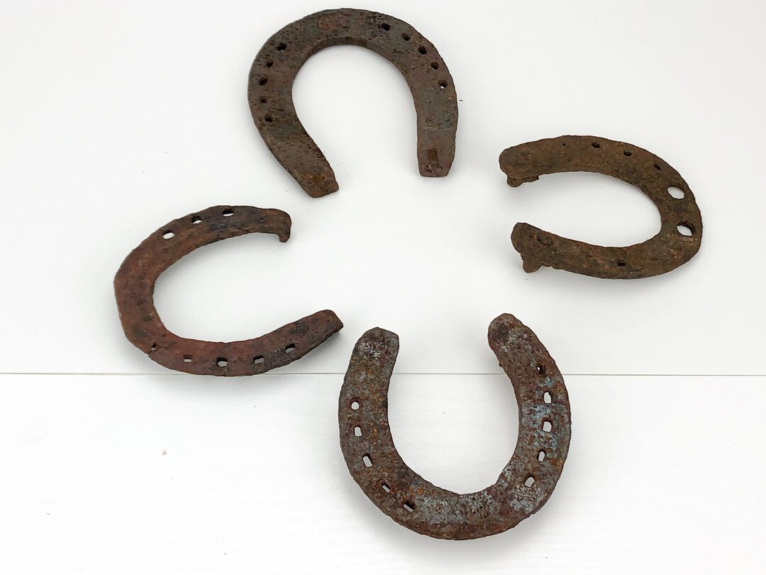 Rusted Metal Horse Shoes From USSR Etsy