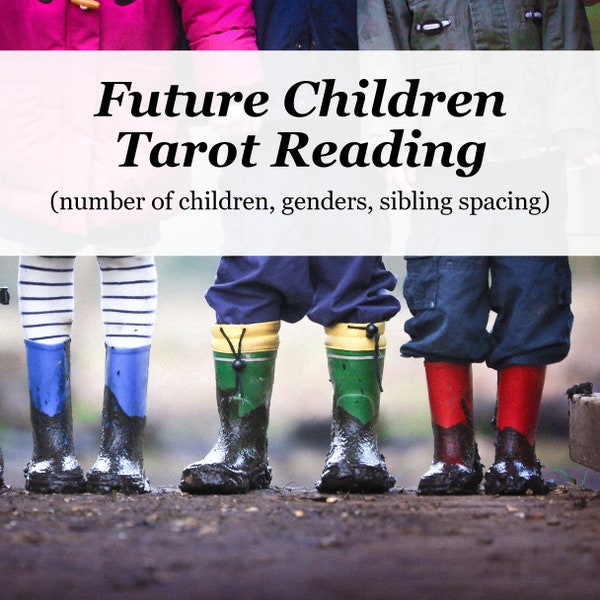 Future Children tarot reading (Number, genders, sibling spacing)