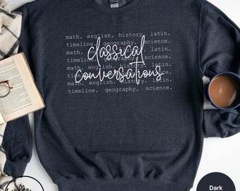 Classical Conversations Crewneck Sweatshirt for Tutors, Directors, Homeschool Moms