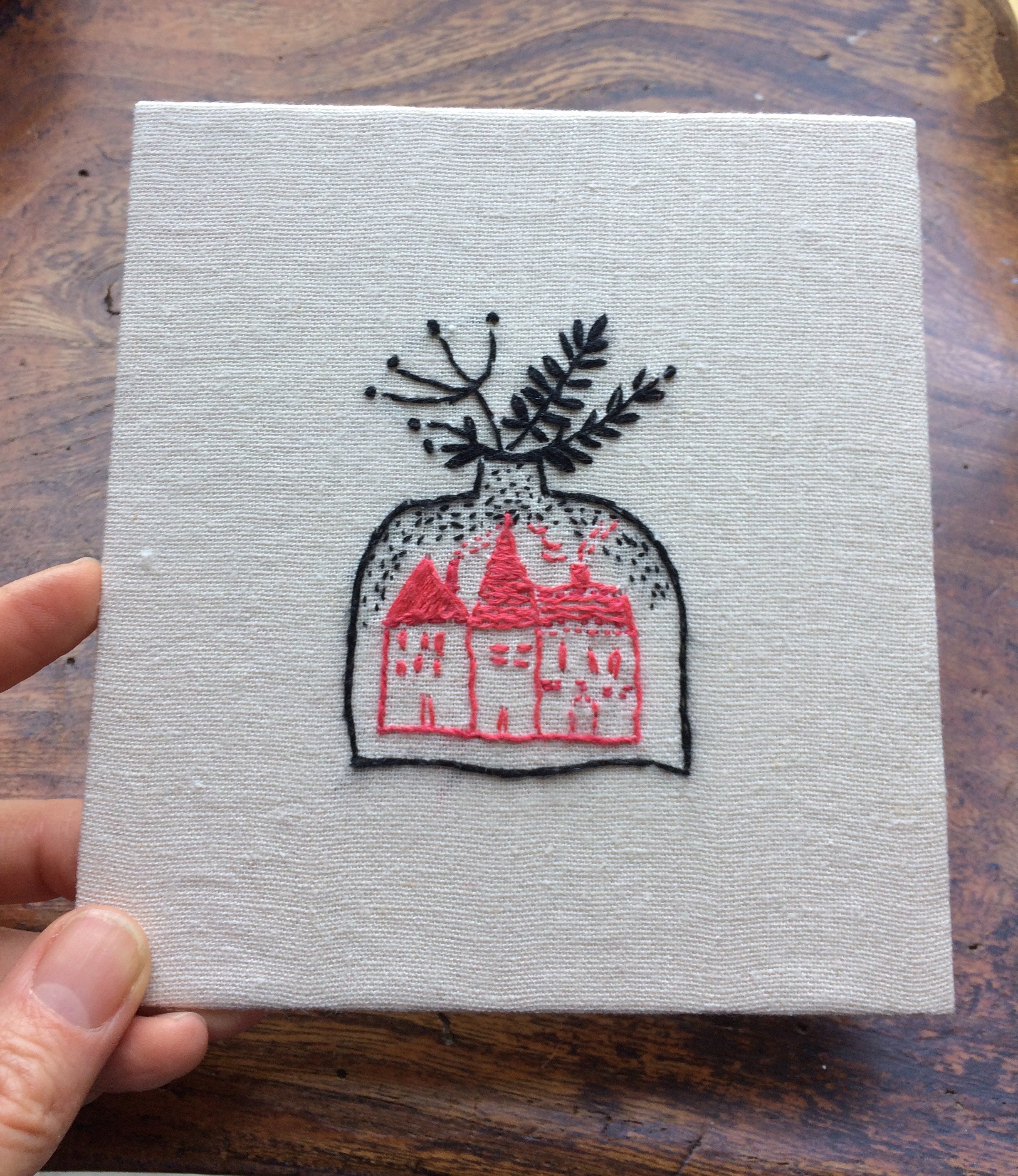 Buy Stitched Artwork Hand Embroidered Illustration Decorative Vase Online in India Etsy