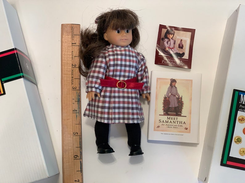American Girl Doll Samantha Parkington Mini in Original Box & Books