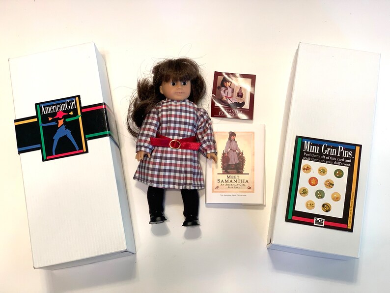 American Girl Doll Samantha Parkington Mini in Original Box & Books ...
